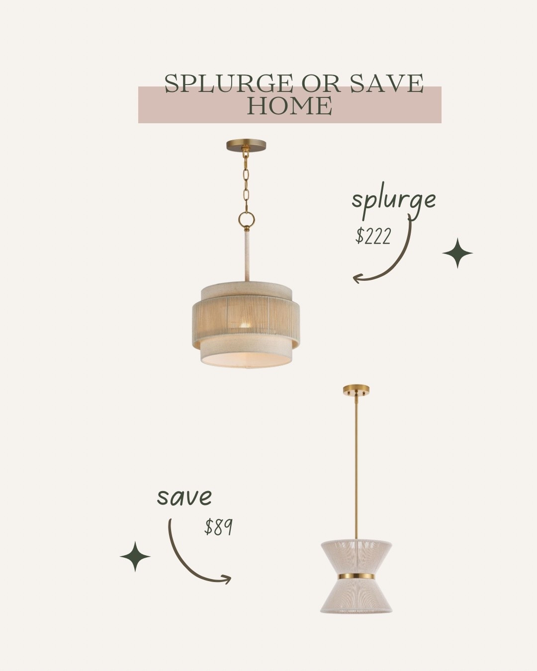We finally decided on kitchen pendants! We went with the splurge, which on its own isn’t too pricey but it came out to just under $700 for all three. I considered the save for less than $300 total but they were a little too small for our 9 foot island.

#LTKHome