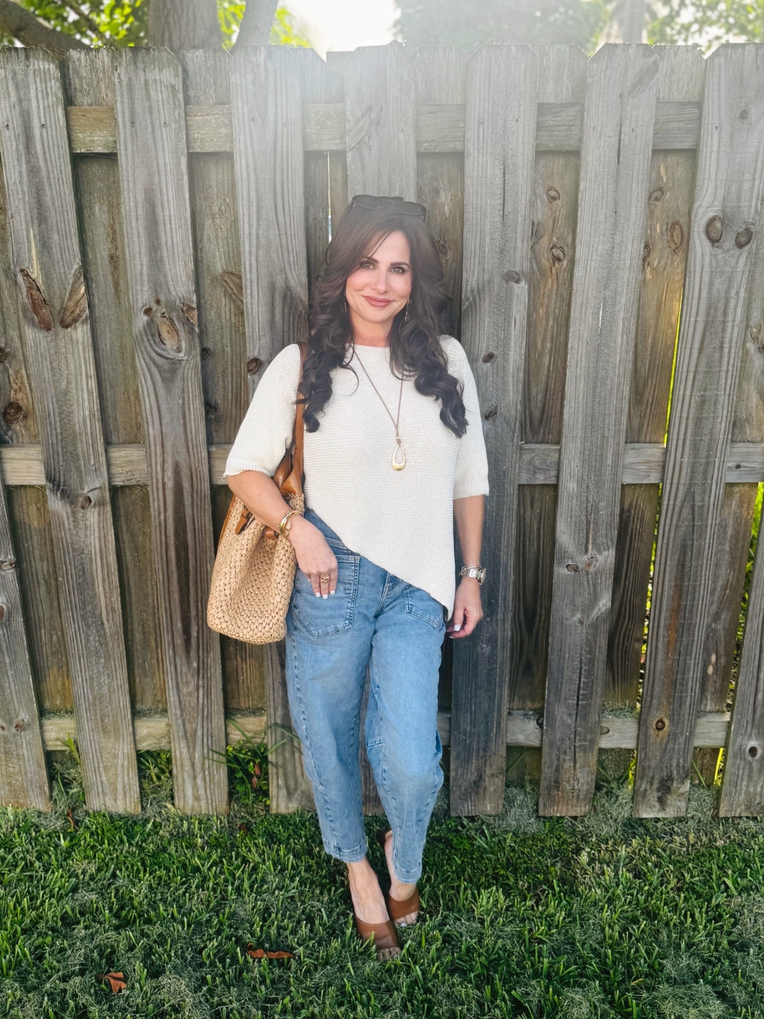The perfect pair of denim ! Wearing a 2 petite . #gifted

#LTKootd #LTKOver40 #LTKPetite