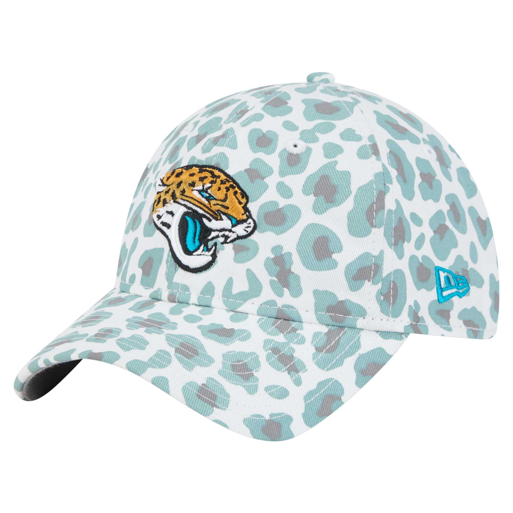 Women's Jacksonville Jaguars New Era White Active Leopard 9TWENTY Adjustable Hat | NFL Shop