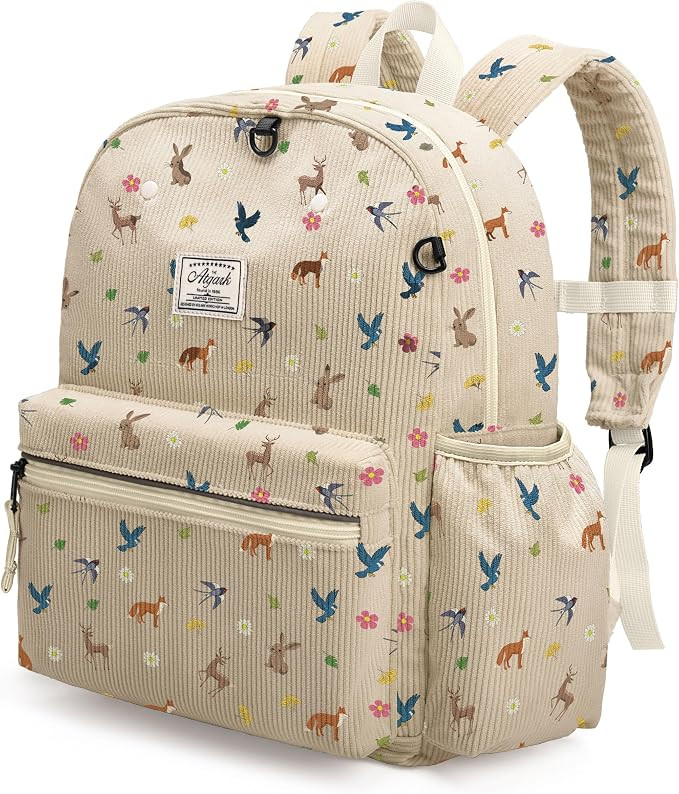 atgark Corduroy Toddler Backpack for Boys Girls Kids Preschool Backpacks | Amazon (US)