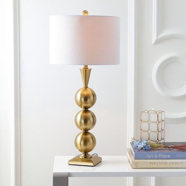 Mackenzie 33" Metal Table Lamp, Brass by JONATHAN  Y | Bed Bath & Beyond