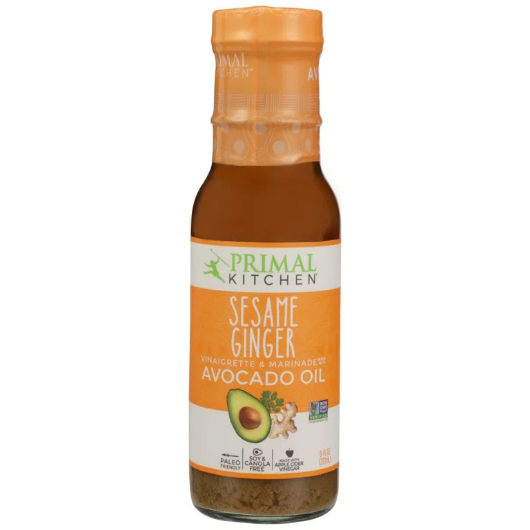 Primal Kitchen Sesame Ginger Vinaigrette & Marinade, 8 fl oz | Walmart (US)
