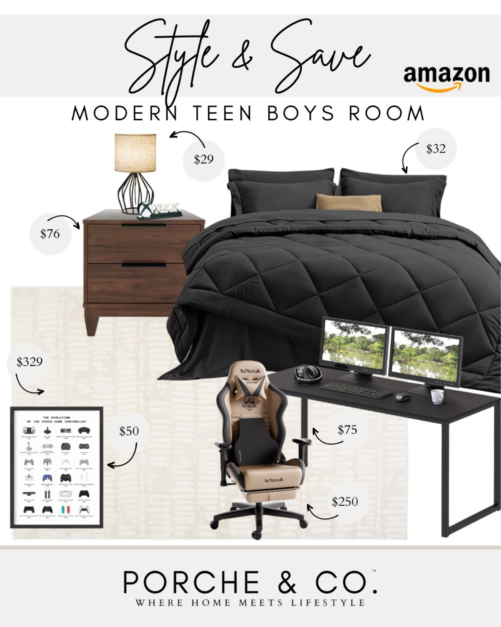 Amazon boys room, teen boys room, boys bedroom, Amazon decor
#visionboard #moodboard #porcheandco

#LTKstyletip #LTKhome #LTKkids