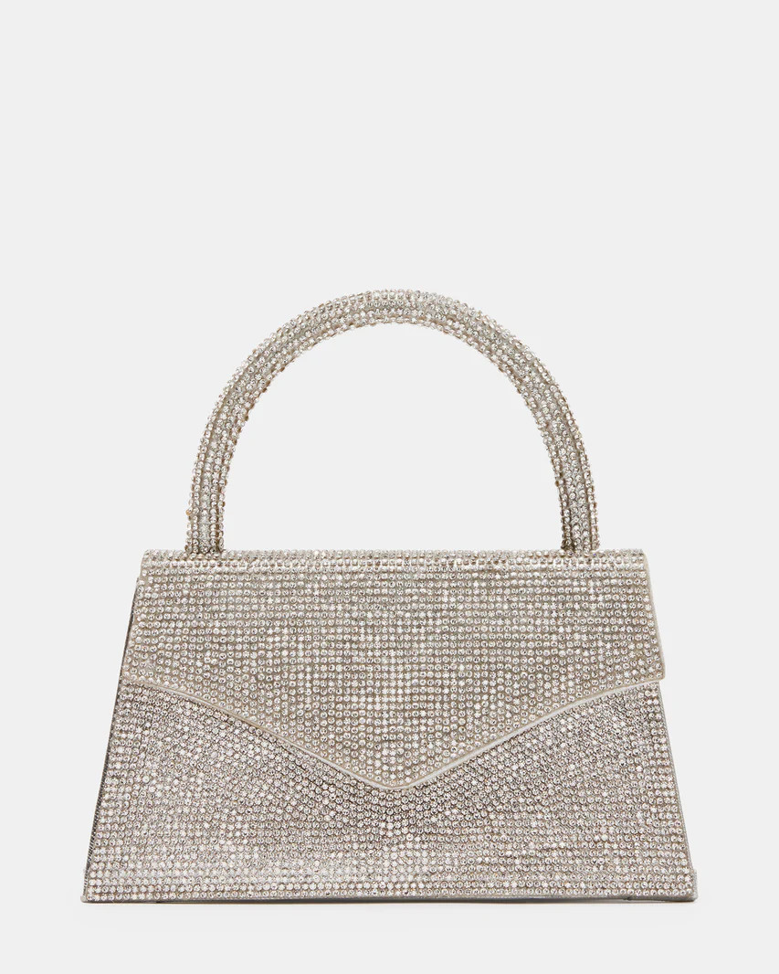 AMINA Bag Silver | Women's Mini Bag With Chain | Steve Madden (US)