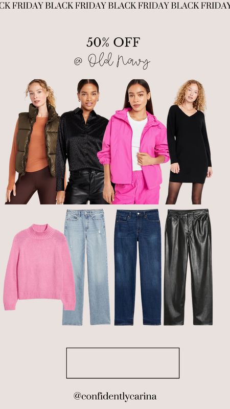 50% off at Old Navy! Loving their jeans and jackets✨

Fall sweater, fall dresses, fall outfit inspo, holiday outfit inspo

#LTKCyberWeek #LTKmidsize #LTKsalealert