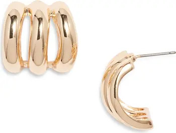 Wide Triple Row Hoop Earrings | Nordstrom