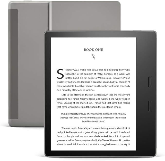 Kindle Oasis – With 7” display and page turn buttons | Amazon (US)
