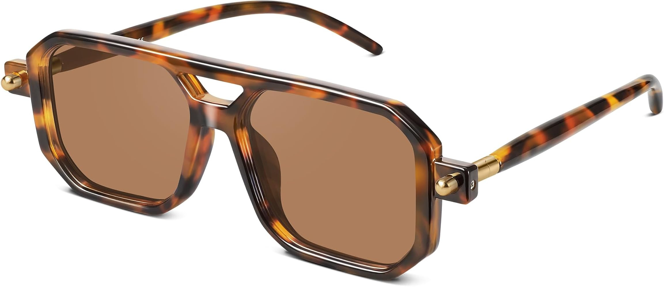 Retro Aviator Sunglasses for Women Men - 70s Trendy Square Vintage Shade Sun Glasses UV Protectio... | Amazon (US)