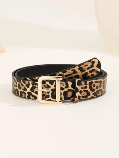 1pc Leopard Print Fashionable Waist Belt For Women, Suitable For Valentine's Day, Carnival, Back ... | SHEIN