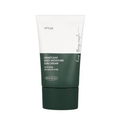 Anua Heartleaf Silky Moisture Sun Cream SPF50+ PA++++ (1.69 oz) Korean Sun Protection to calm irritation, reduce redness | Target