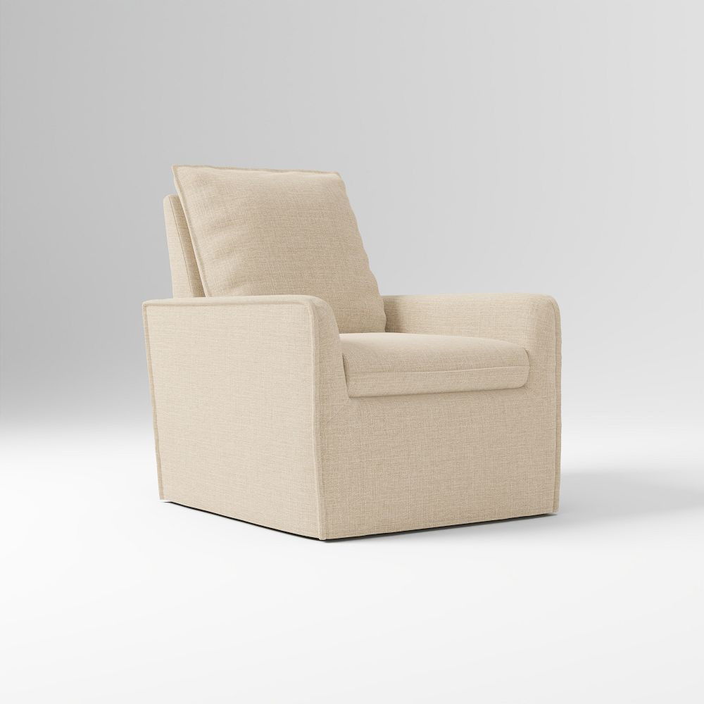 Paxton Slipcover Swivel Glider | West Elm (US)