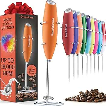Powerful Handheld Milk Frother, Mini Milk Foamer, Battery Operated (Not included) Stainless Steel... | Amazon (US)