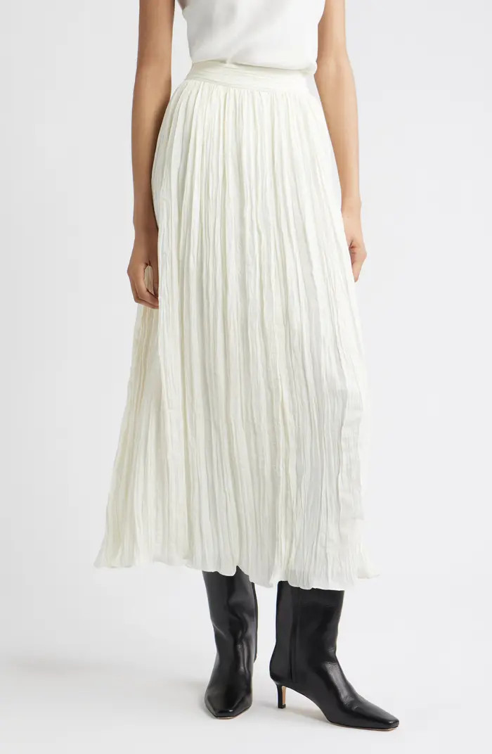 Crinkle A-Line Maxi Skirt | Nordstrom