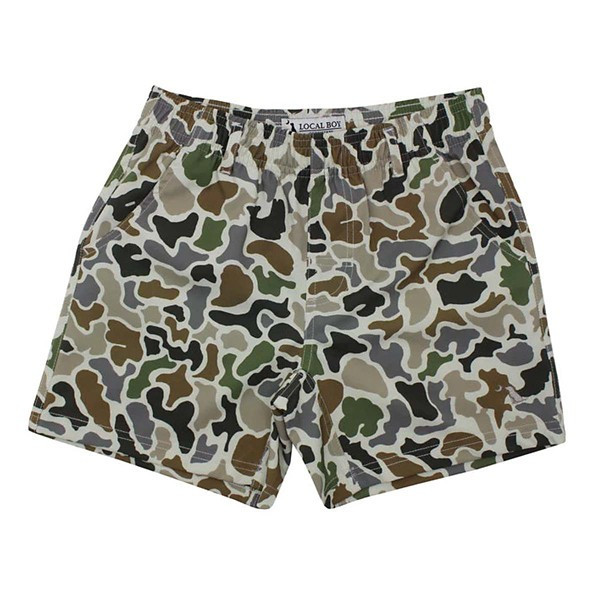Boys' Local Boy Outfitters Elastic Waist Classic Volley Shorts Small Camo | Scheels