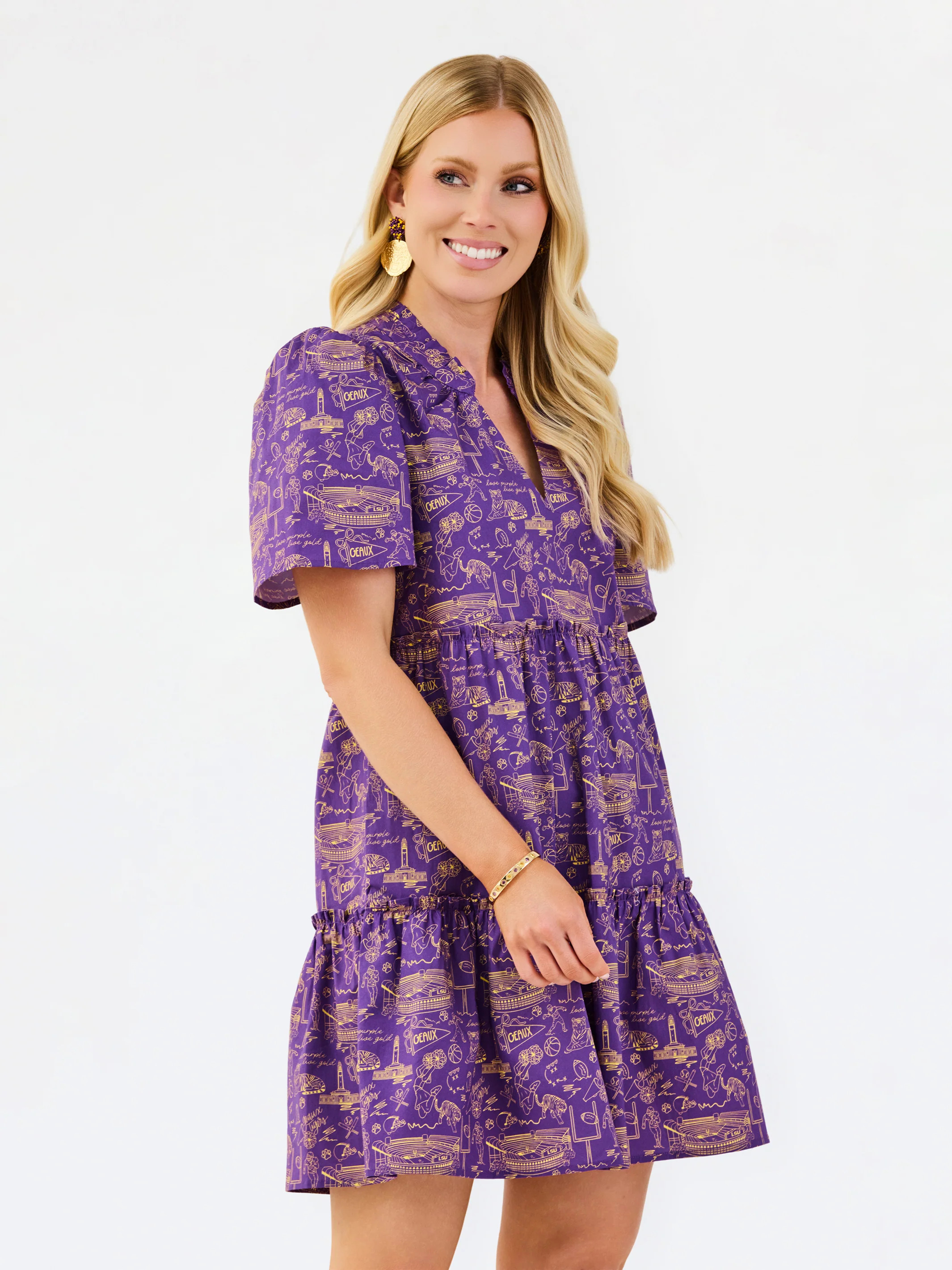 Ivy Mini Dress | Team Toile LSU | Mary Square