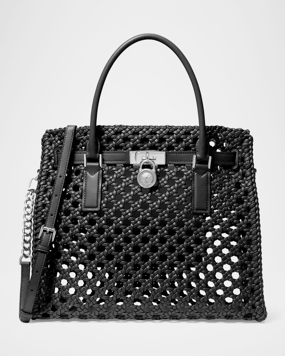 Hamilton Moderne Large Hand-Woven Satchel | Neiman Marcus