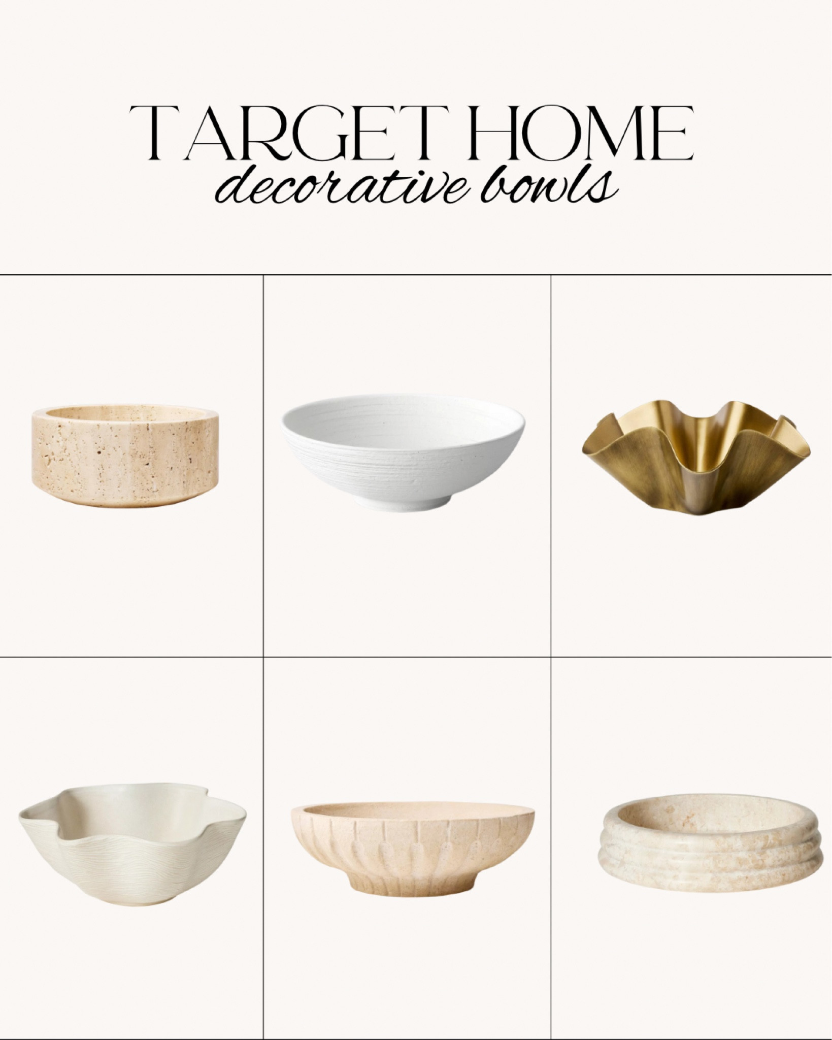 Decorative bowls from Target! 

Target home, decorative bowl, target home decor, table decor, modern bowl

#LTKhome #LTKstyletip