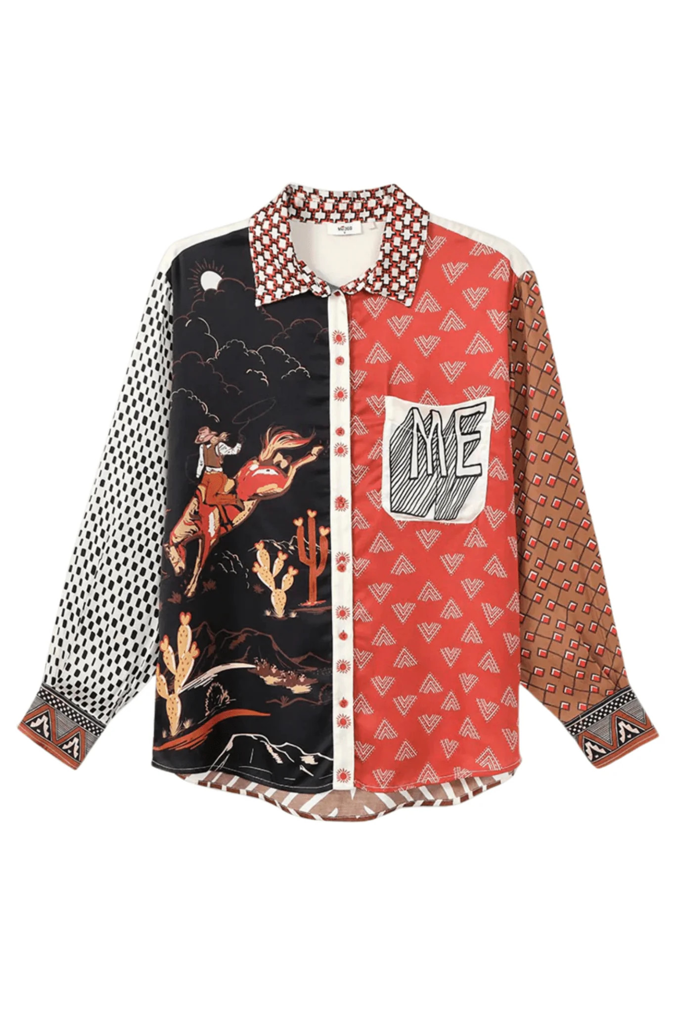Me369 Isabel Printed Shirt - Rodeo | Shop.app
