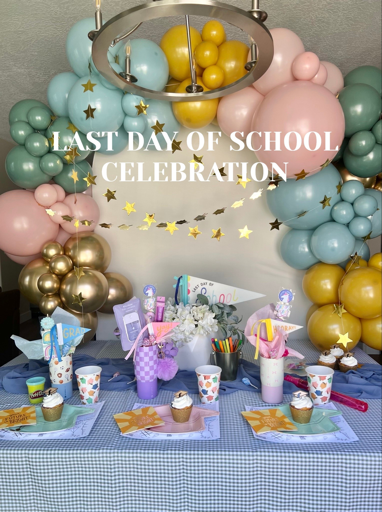 I surprised my kids with this setup when they arrived home on their last day of school! The cutest plates, napkins, cups and more from @mymindseye plus balloons inspired by “Oh the Places You’ll Go” 🫶🏻🥳 love celebrating all the little and big moments with them! 

#LTKKids #LTKSeasonal #LTKmomlife