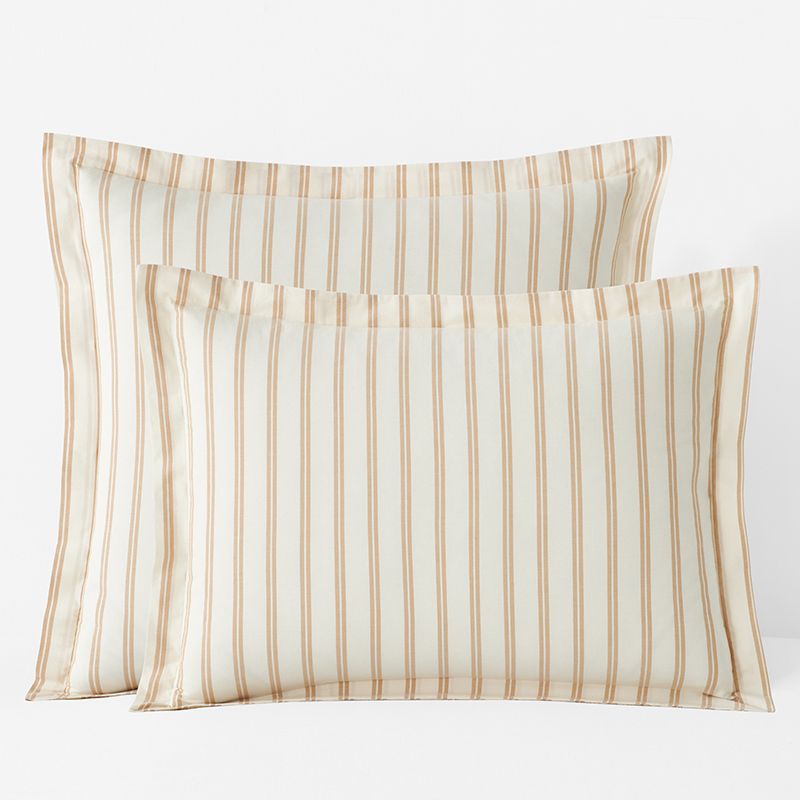 Ticking Stripe Yarn-Dyed Percale Sham | The Company Store | The Company Store