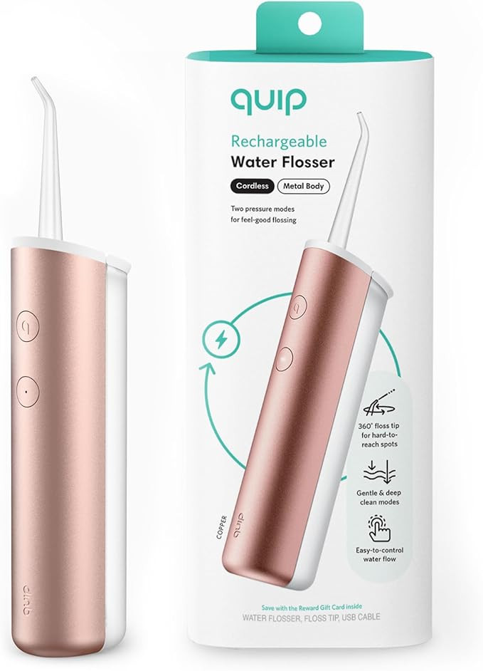 quip Water Flosser - Cordless Water Flosser with Adjustable Water Pressure - Water Teeth Cleaner ... | Amazon (US)
