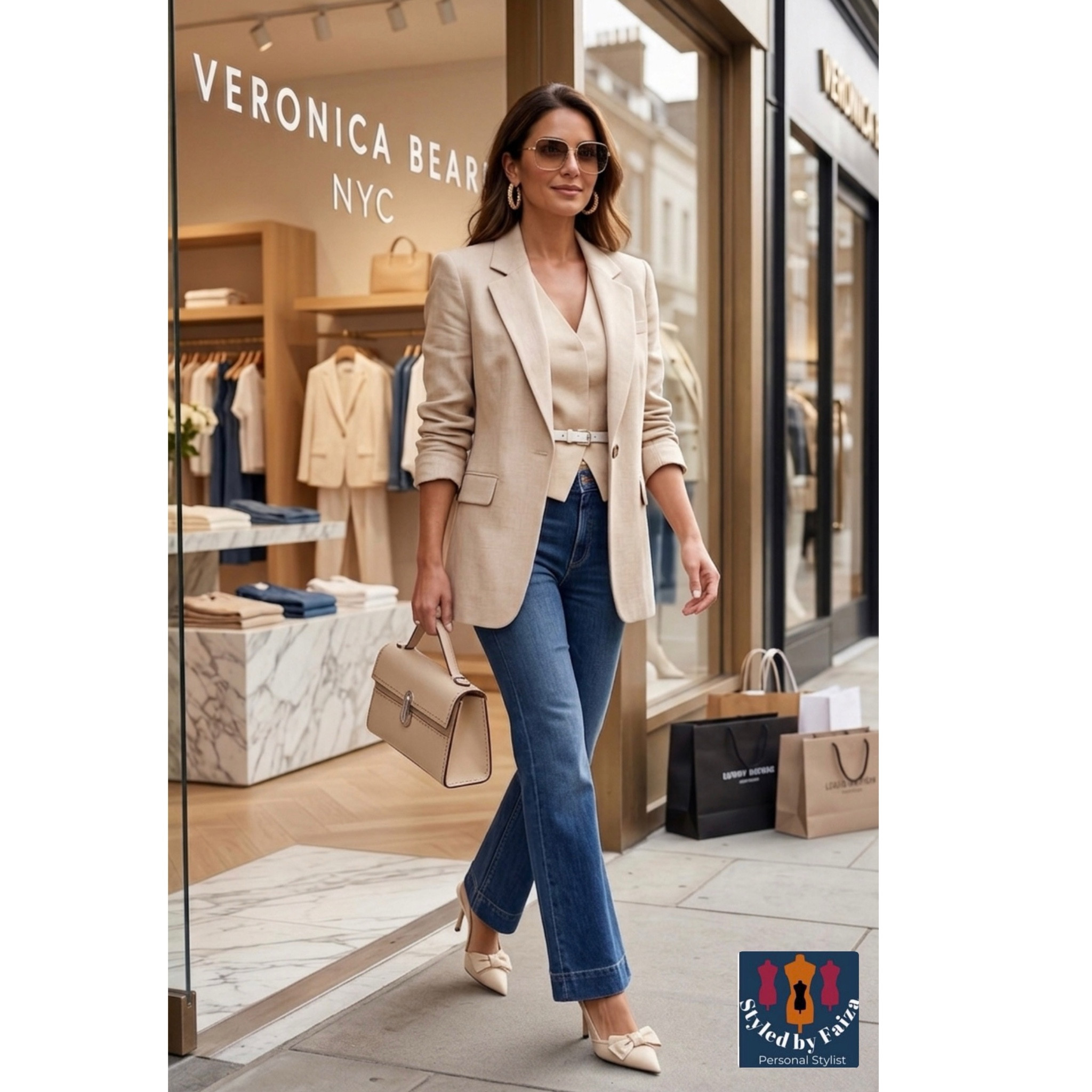 Flare jeans, three ways. From a belted cream peplum to a chocolate waistcoat stack to a sleek camel layer — this is how one piece becomes an entire wardrobe. The formula is simple. The results speak for themselves.

#flarejeansoutfit #howtostyleflaredenim #capsulewardrobeessentials #quietluxuryfashion #australianpersonalstylist

#LTKmodest #LTKstyletip #LTKworkwear