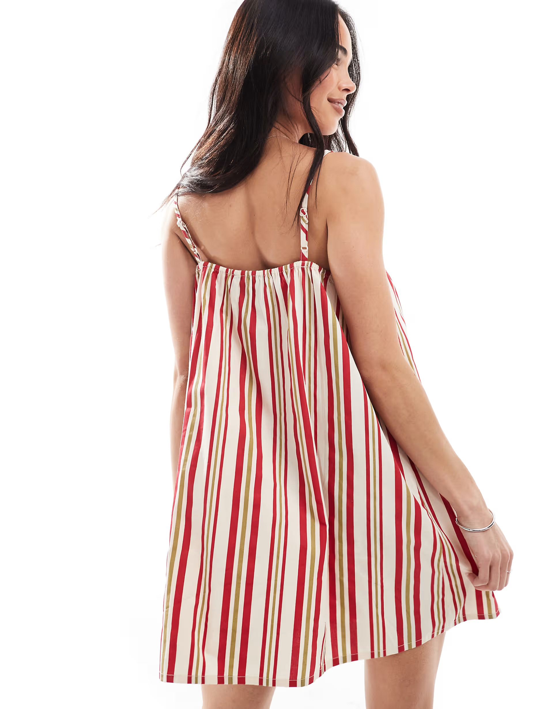 Wednesday's Girl striped smock cami dress in multi | ASOS (Global)