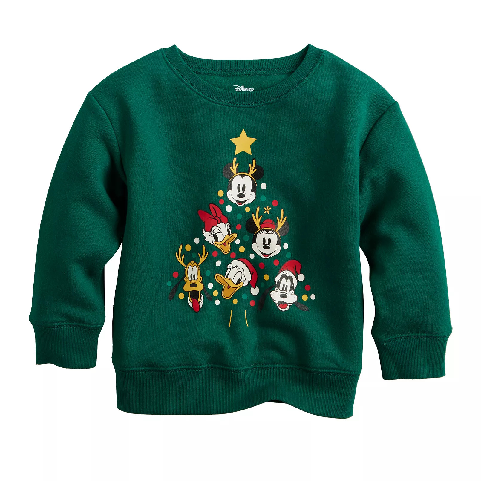 Disney's Mickey Mouse and Friends Baby & Toddler Boy Holiday Crewneck Sweatshirt by Jumping Beans... | Kohl's