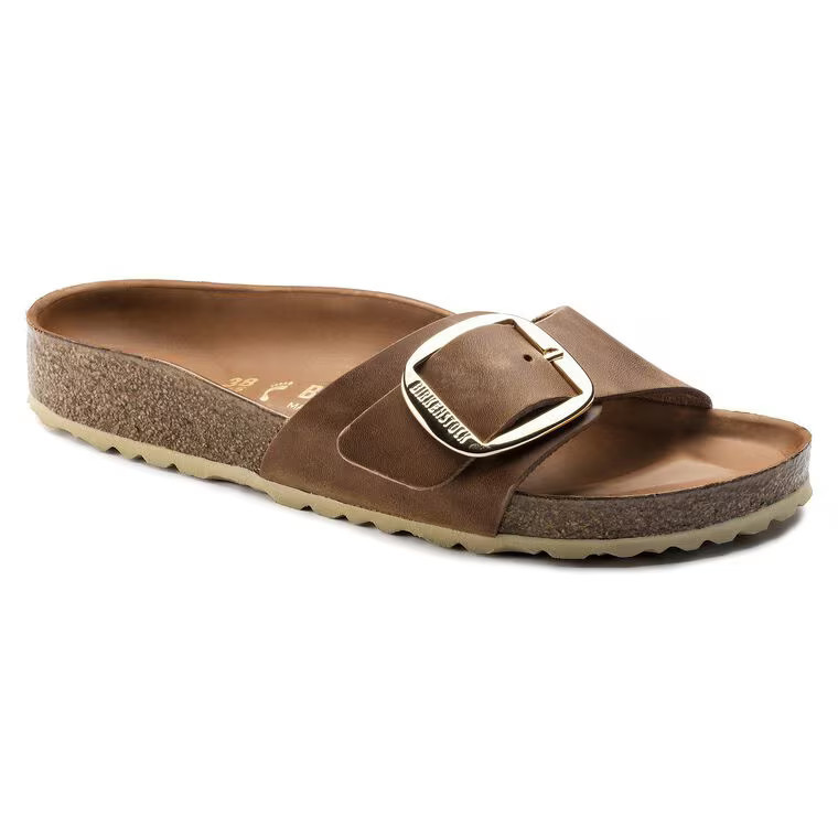 Madrid Big Buckle Oiled Leather Cognac | BIRKENSTOCK | Birkenstock USA