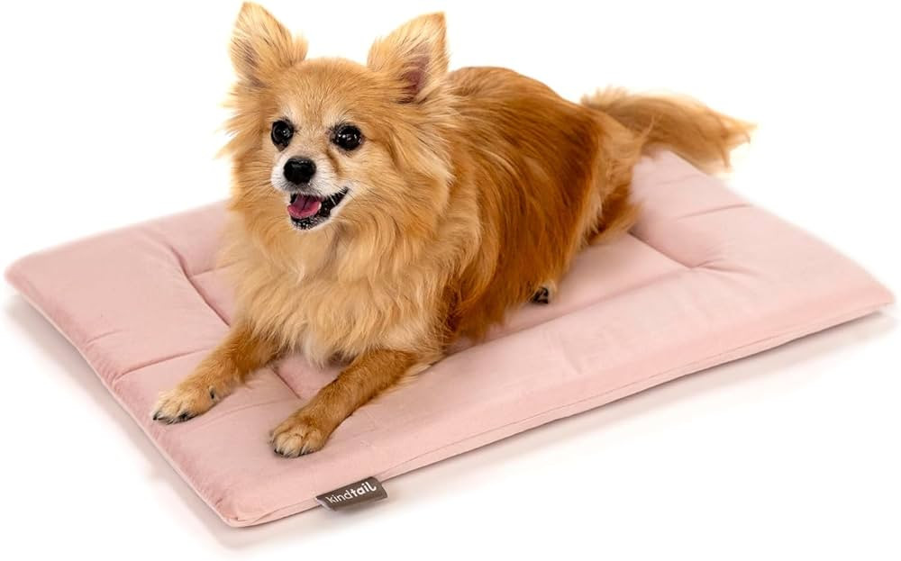 KindTail Dog Crate Pad - Soft Velvet, Reversible Bed - Machine Washable Kennel Mat for Pets up to... | Amazon (US)