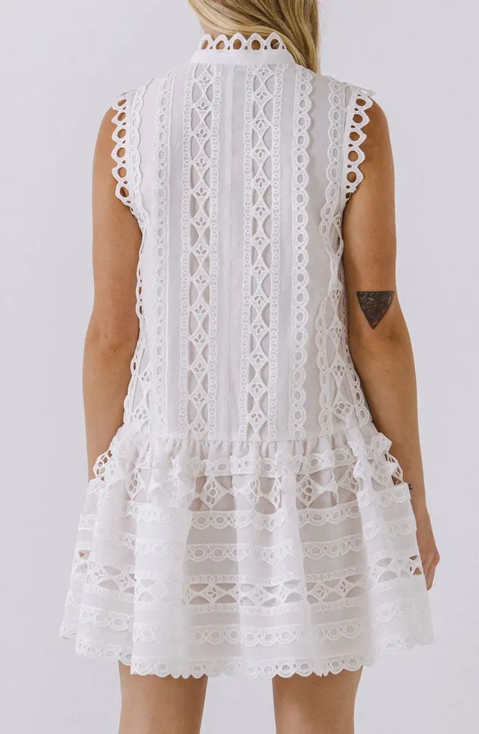 Sleeveless Lace A-Line Dress | Nordstrom