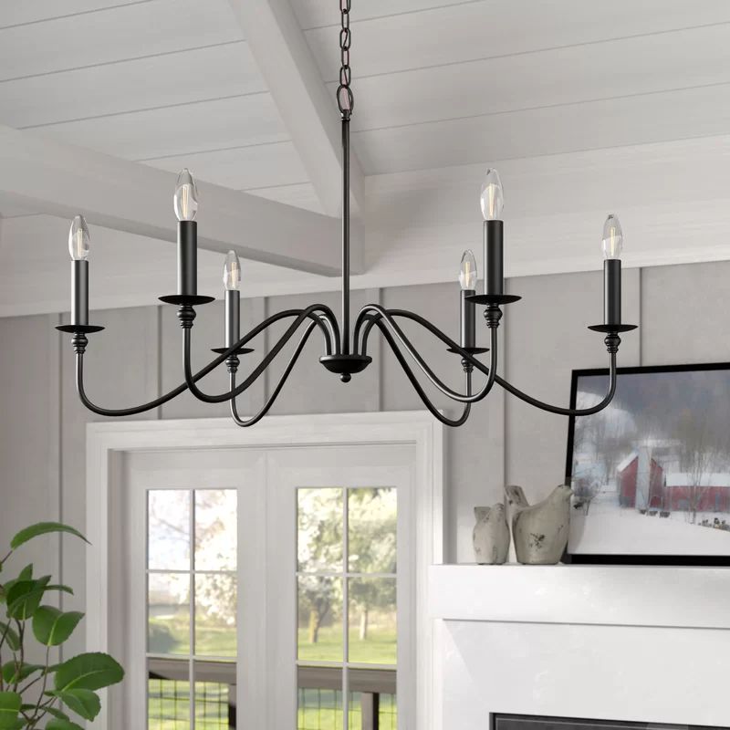 Hamza 6 - Light Candle Style Chandelier | Wayfair North America