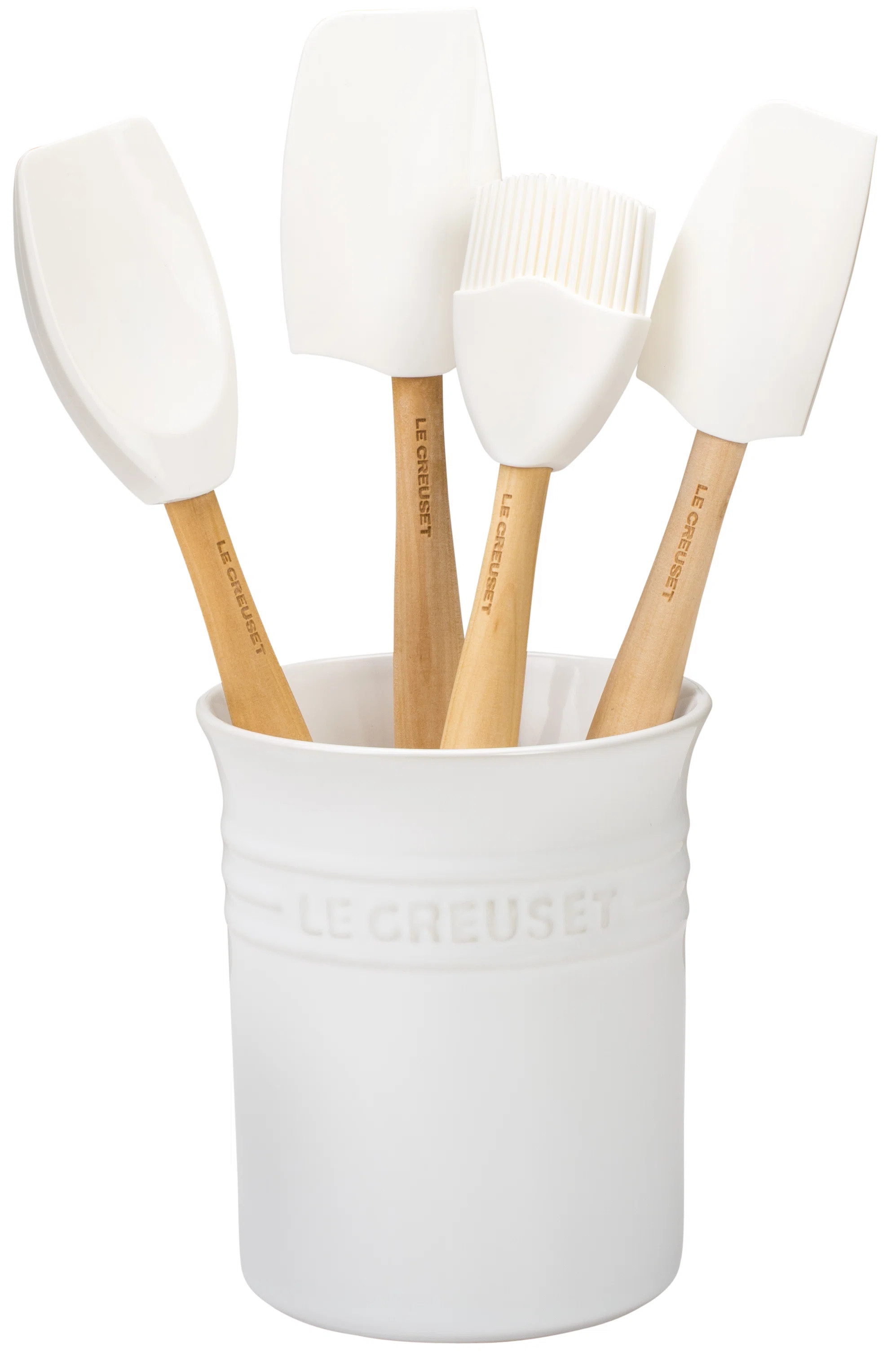 Le Creuset Silicone 5 piece Utensil Set with Crock & Reviews | Wayfair | Wayfair North America