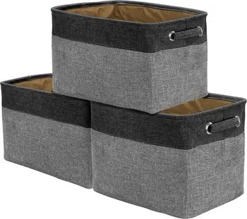 SORBUS Black Twill Storage Basket - Set of 3 | Nordstromrack | Nordstrom Rack