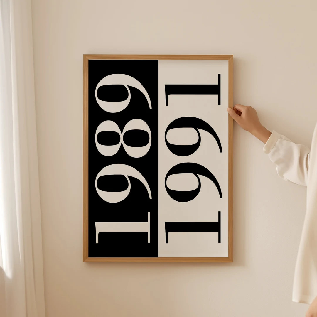 Custom Year Poster | Personalized Family Art| Gift for Couple | Family Gift | Modern Minimalist D... | Etsy (US)