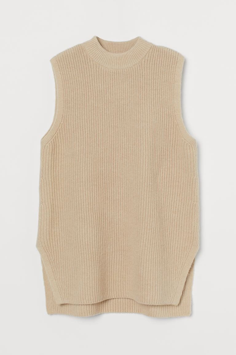 Rib-knit sweater vest | H&M (UK, MY, IN, SG, PH, TW, HK)