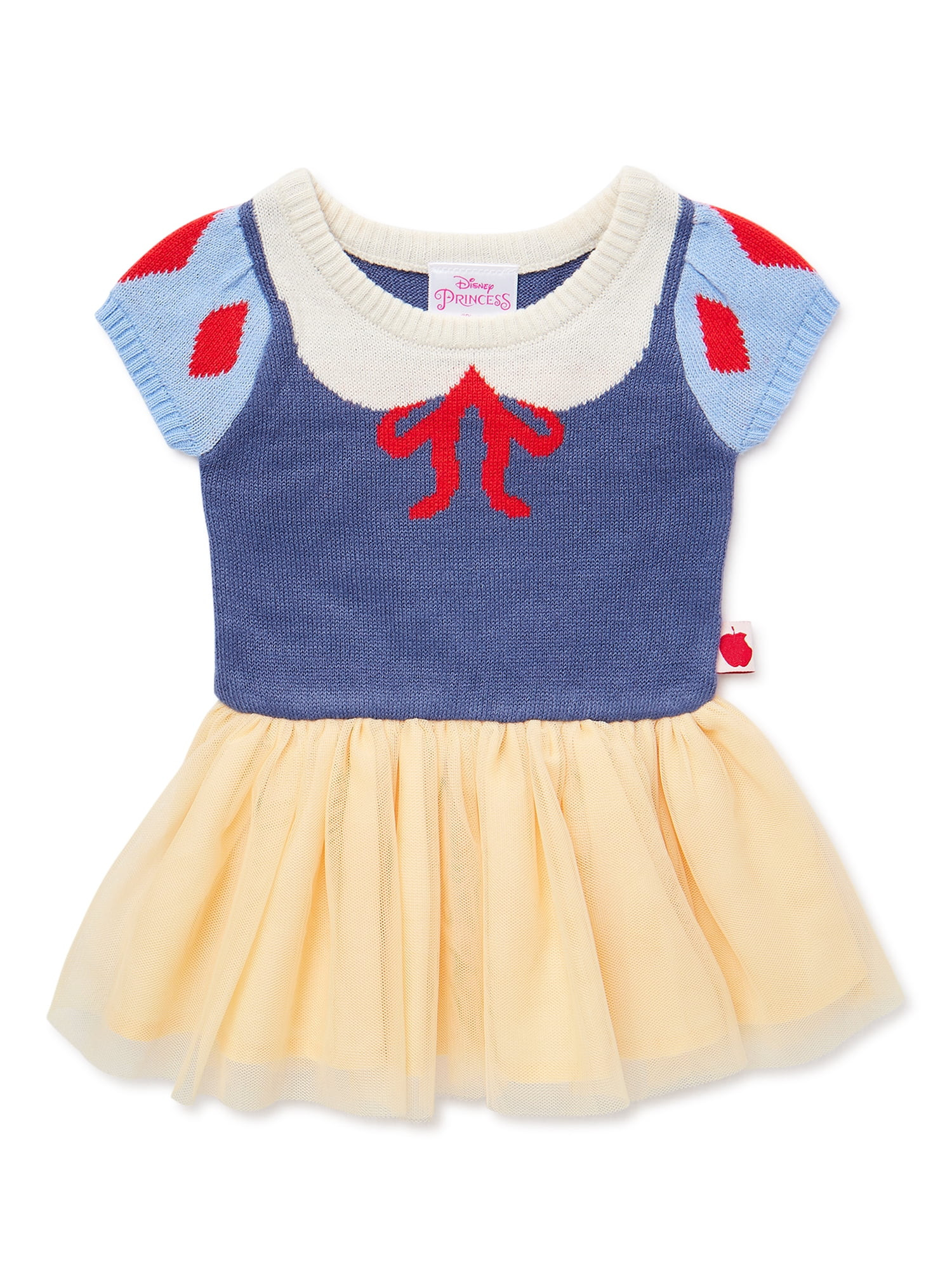 Baby Girls Snow White Cosplay Sweater Dress, Sizes 0/3M-6/9M | Walmart (US)