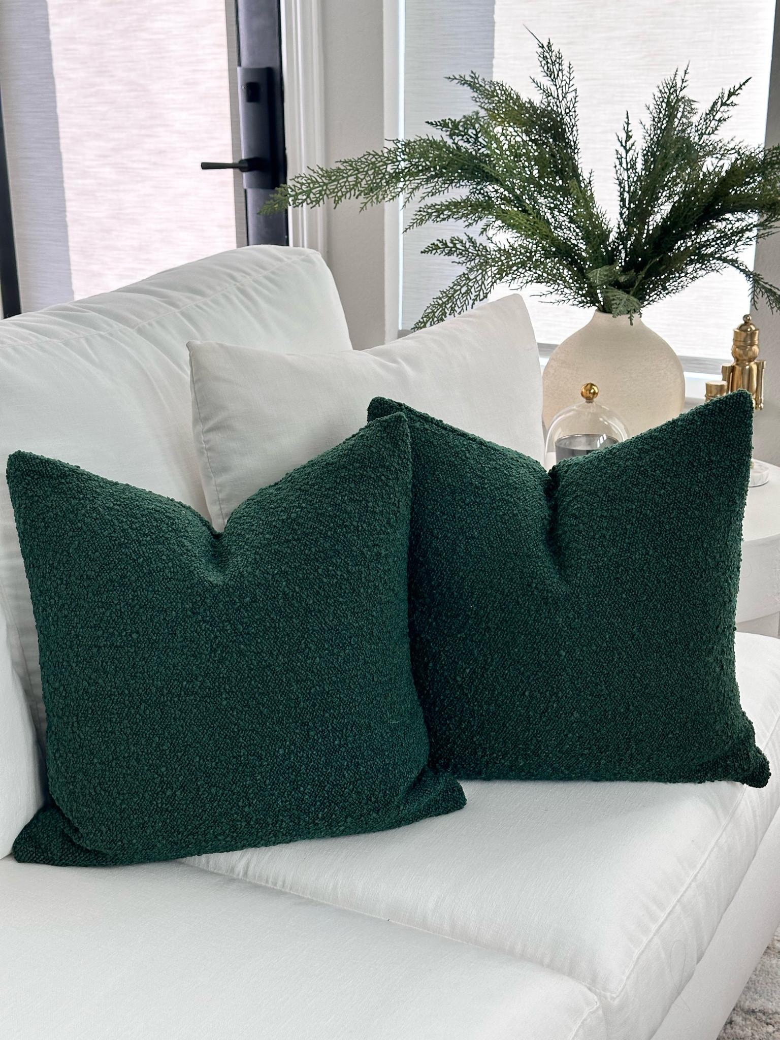 Amazon holiday boucle throw pillow covers! Comes in several colors but this emerald green is gorgeous!


#LTKSeasonal #LTKHoliday #LTKhome