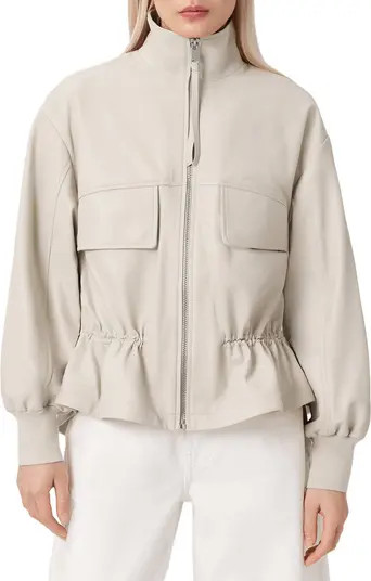 Flor Leather Peplum Jacket | Nordstrom