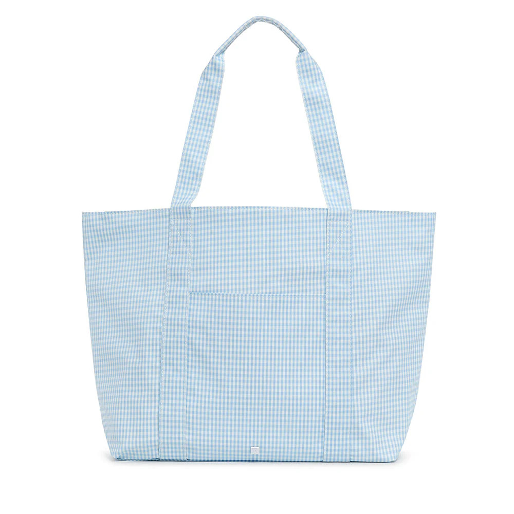 X-Large Tote - Jumbo Tote - Gingham Mist | TRVL DESIGN