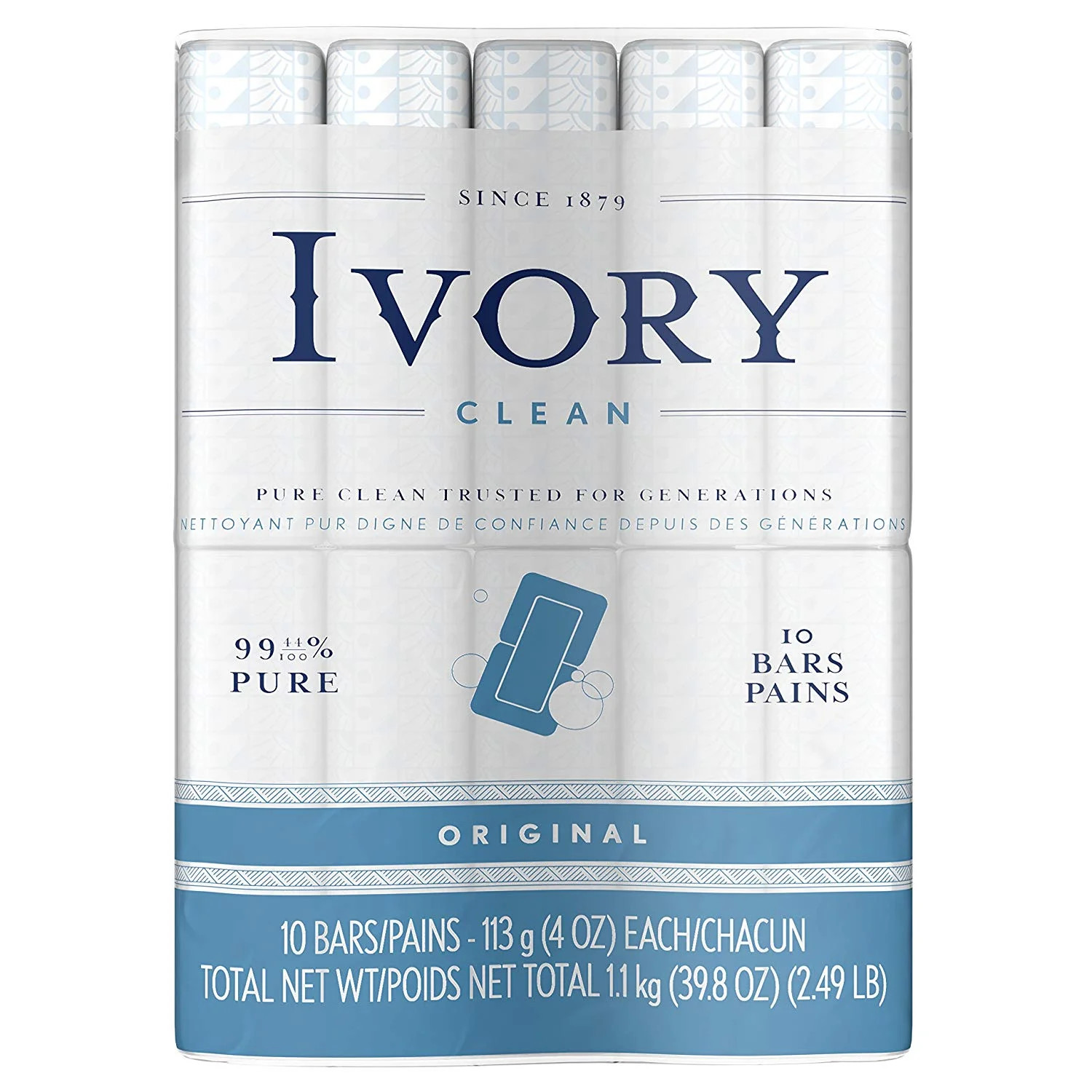 Ivory Soap, Original 4 oz Bars 10 ea (Pack of 2) | Walmart (US)
