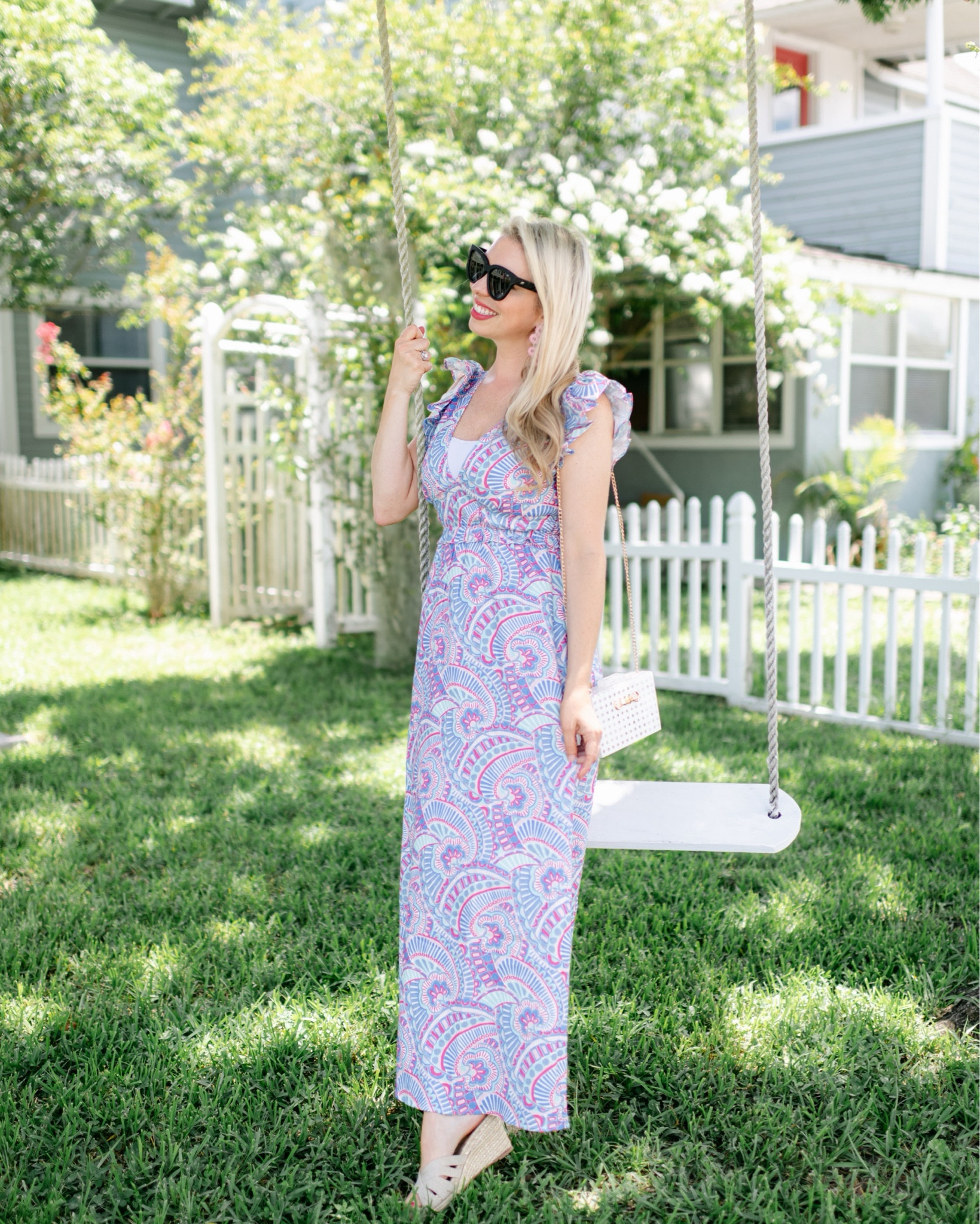 Sail to sable maxi dress in all my favorite colors 💗💜💙