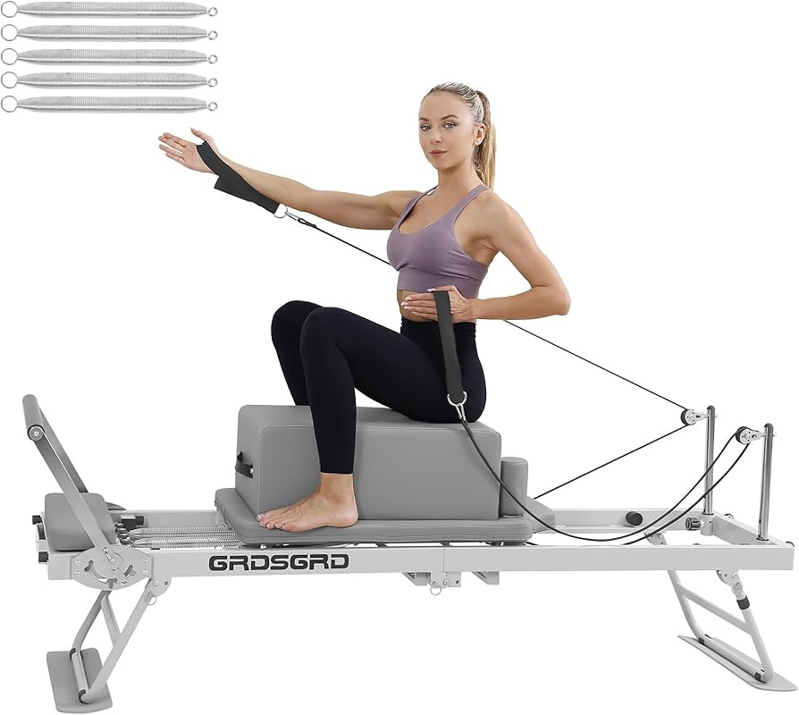 Pilates Reformer Machine Foldable Pilates Reformer Machine Equipment for Home Workouts,Portable R... | Amazon (UK)