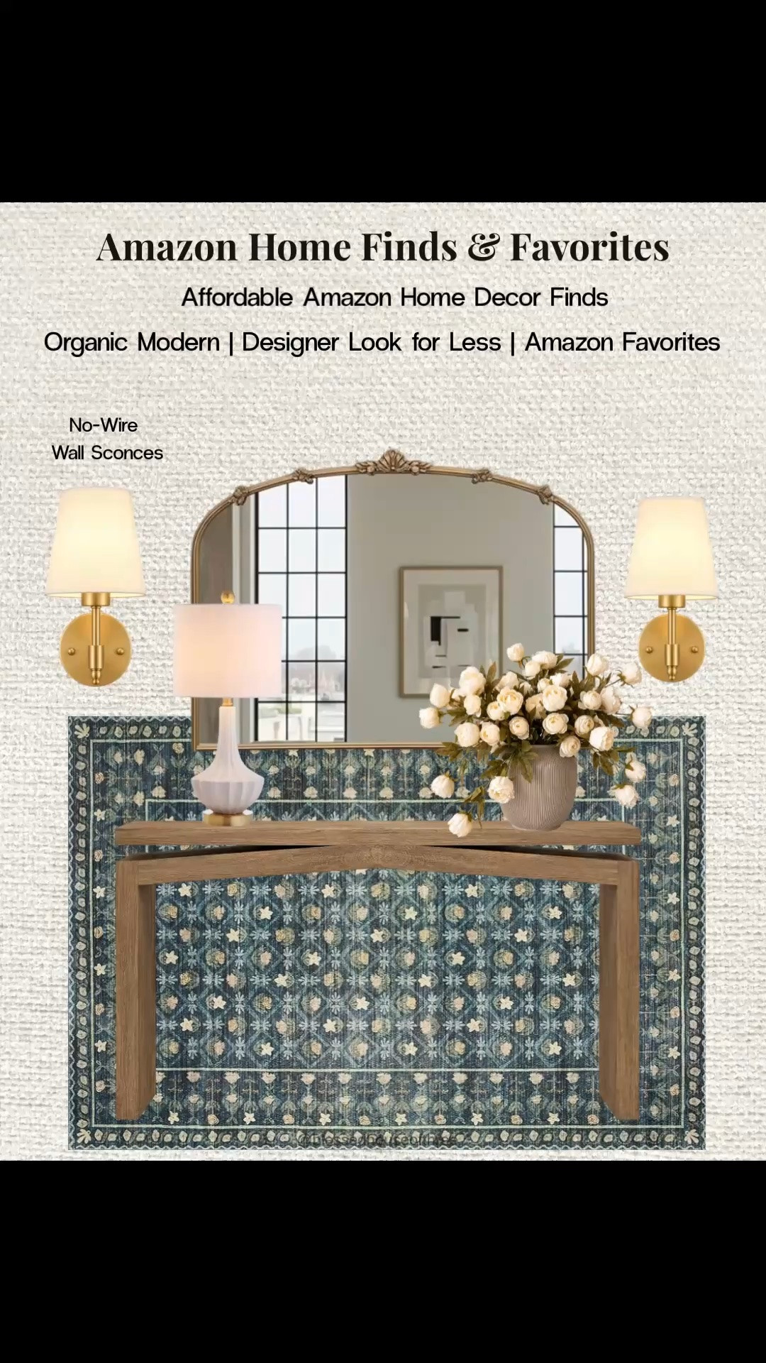 Amazon home finds that look far more expensive than they are. From the designer-inspired console table to the no-wire wall sconces and gorgeous lamp, these are some of my favorite affordable pieces for creating a collected, high-end look without the designer price tag. #affiliate These finds work beautifully in entryways, living rooms, dining rooms, bedrooms, and anywhere you want to add warmth, texture, and character. Save this post for your next home refresh and follow me on LTK for daily home decor finds, Amazon favorites, and styling inspiration.

#LTKHome #LTKSeasonal #LTKSaleAlert