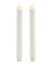 Set Of 2 Scalloped Edge Moving Flame Candles | Marshalls