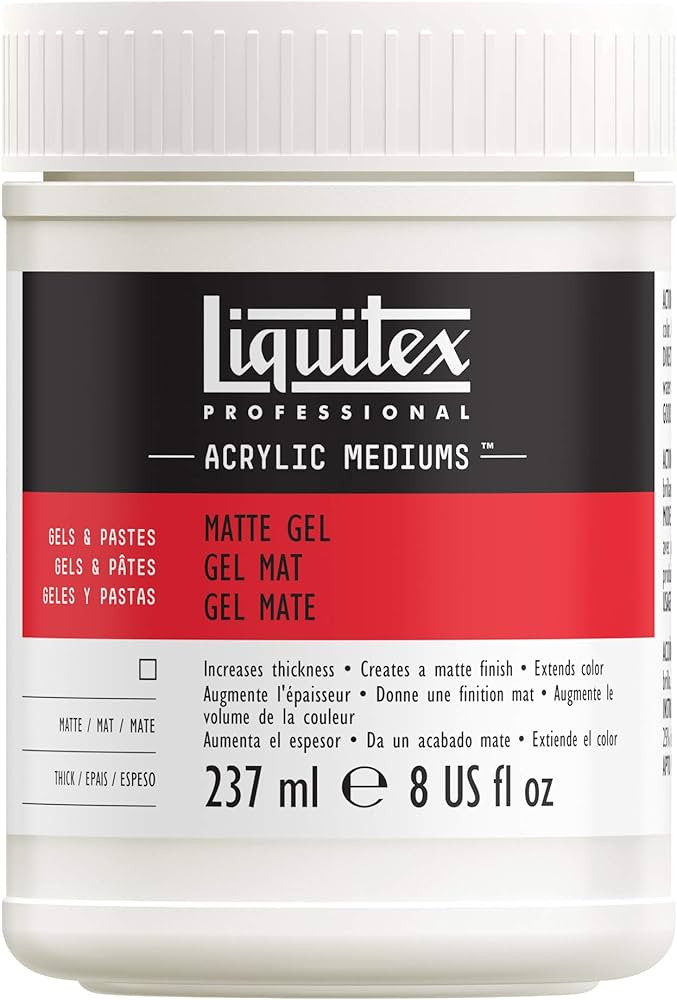 Liquitex Professional Matte Gel Medium, 237ml, 8 Fl Oz (Pack of 1) | Amazon (US)