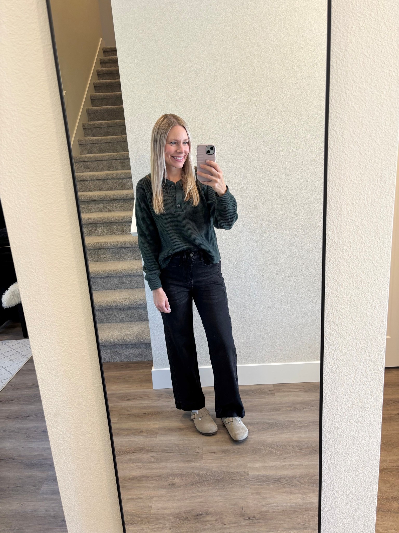 Fridays ootd…. This ON Henley is from last year but I’ll link the updated version. It’s so soft and comfortable. The jeans are those things too. And so cute! And affordable. Always yes to the Birkenstock clogs!

#LTKTravel #LTKStyleTip #LTKSeasonal