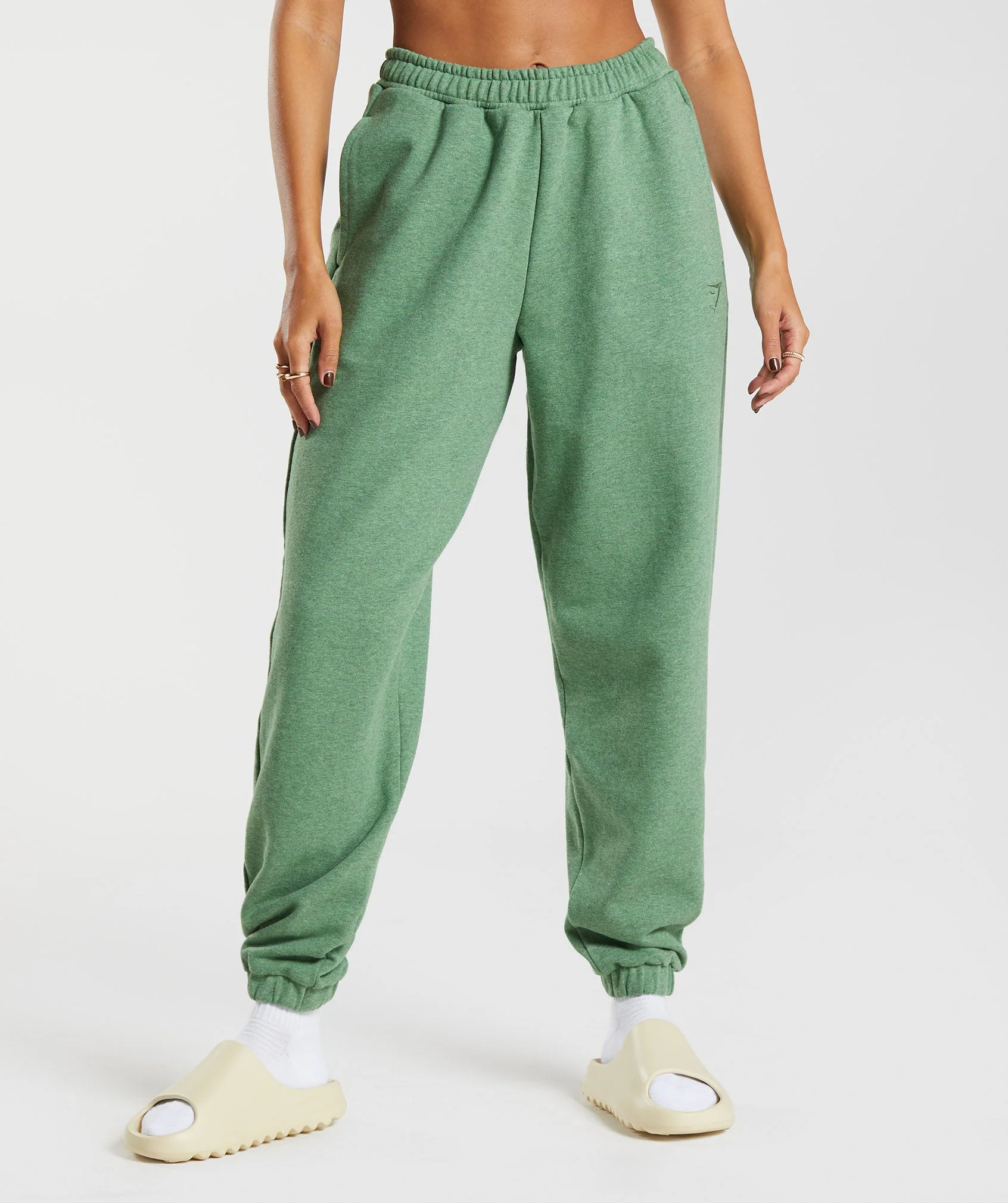 Gymshark Rest Day Sweats Joggers - Crocodile Green Marl | Gymshark US