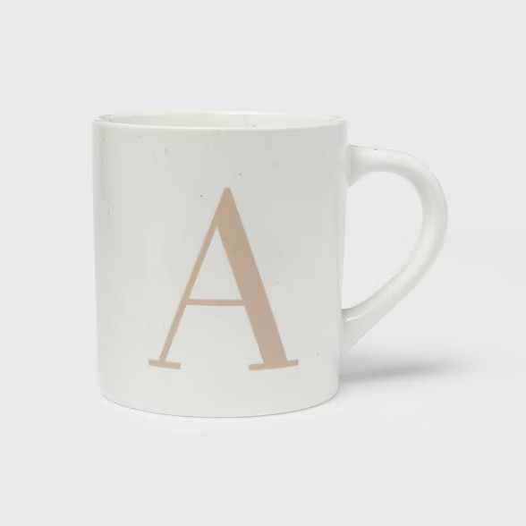 16oz Stoneware Monogram Mug - Threshold™ | Target