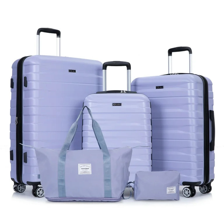 Tripcomp Luggage Sets 5 Piece,Hardside Travel Luggage set (20/24/28) with TSA Lock,Expandable Sui... | Walmart (US)